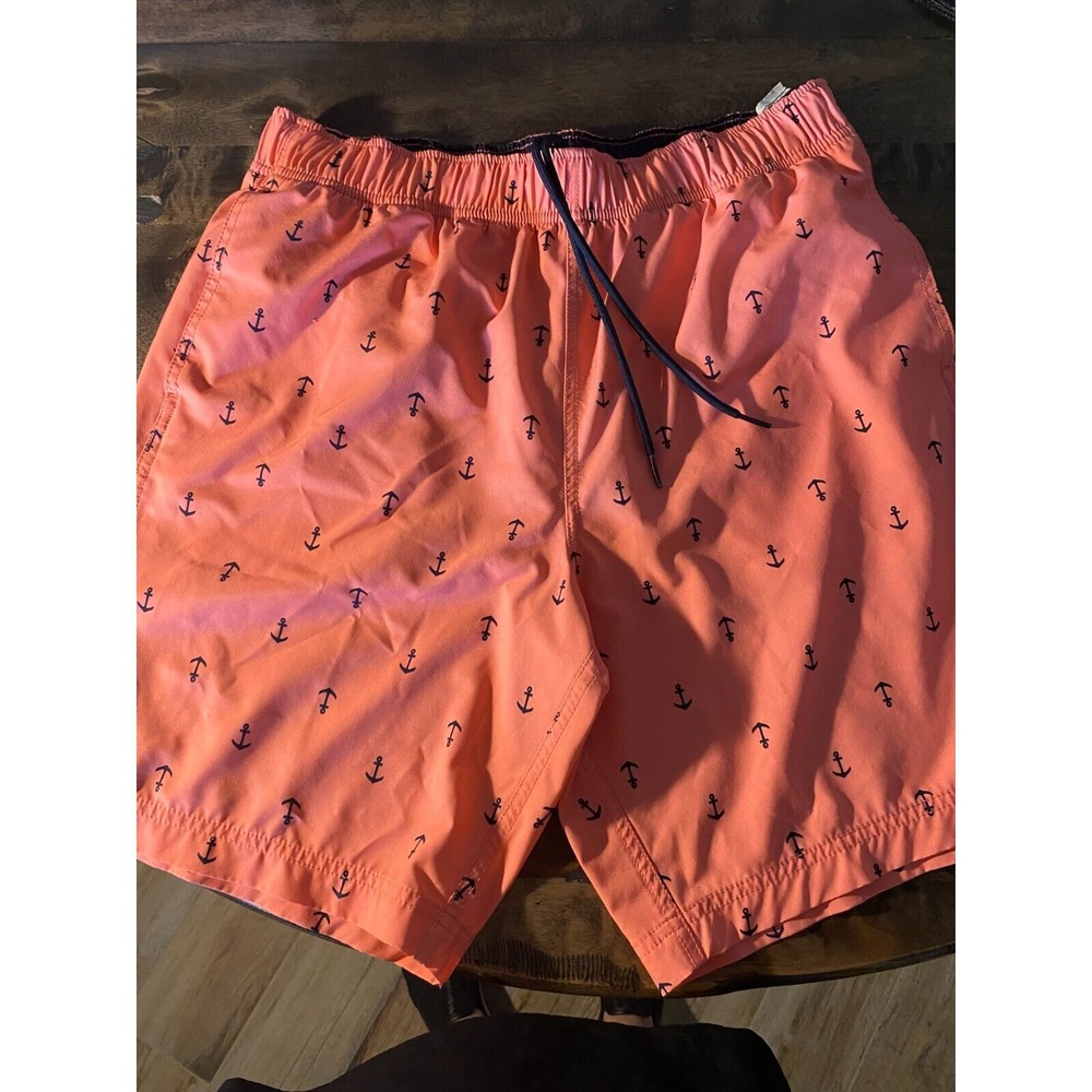 Men's Nautica Swim Suit Pink with Navy Designs Size M‎